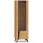 Vitrína Toscania 02p  Milton Dub  Dune/jaseň čierny/sklo