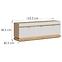 TV stolík Milton Ml01 Dub Crem Torro Biela,2