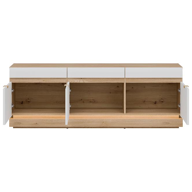 TV stolík Milton Ml01 Dub Crem Torro Biela,5