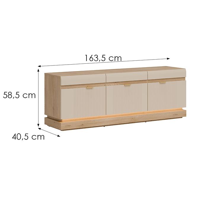 TV stolík Milton Ml01 Dub Crem Torro Kremona,2