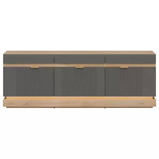 TV stolík Milton Ml01 Dub Crem Torro Sivá,4