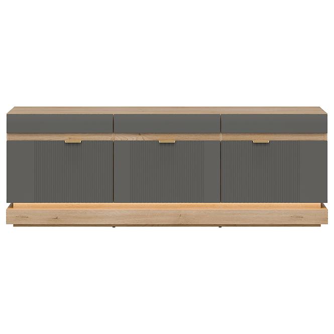 TV stolík Milton Ml01 Dub Crem Torro Sivá,4
