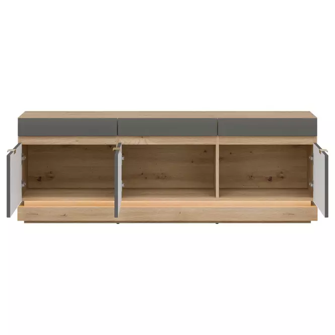 TV stolík Milton Ml01 Dub Crem Torro Sivá,5