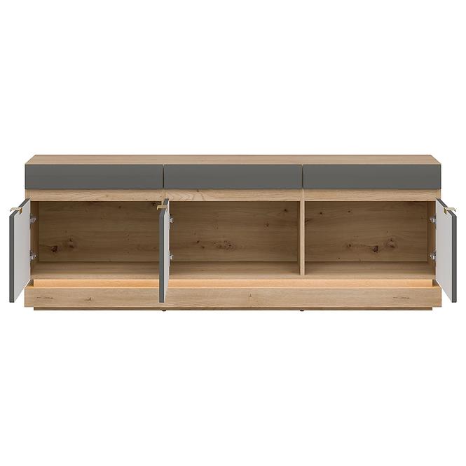 TV stolík Milton Ml01 Dub Crem Torro Sivá,5