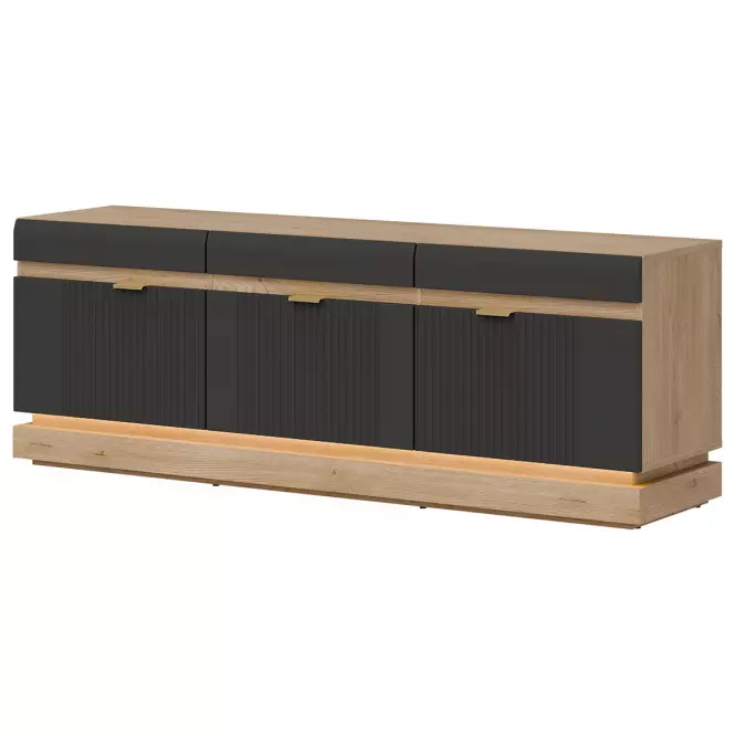 TV stolík Milton Ml01 Dub Crem Torro Antracit,3