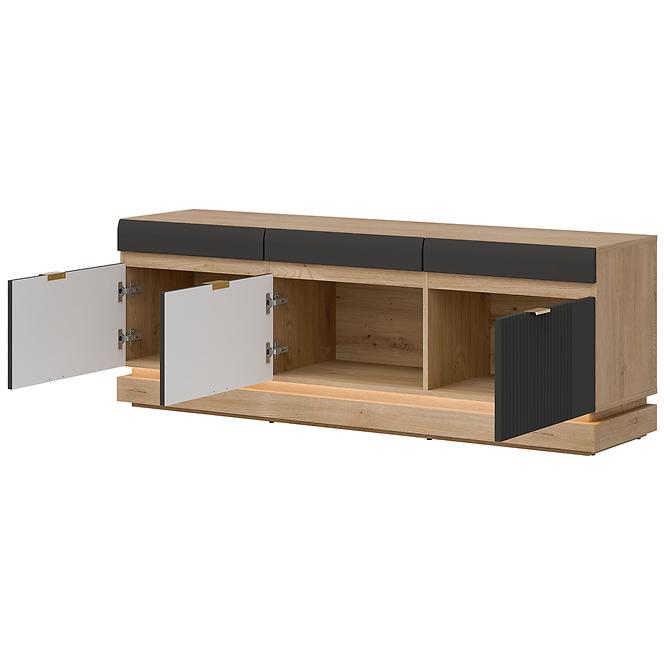 TV stolík Milton Ml01 Dub Crem Torro Antracit,3