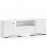 TV stolík Glamour 03 Lesklá biela