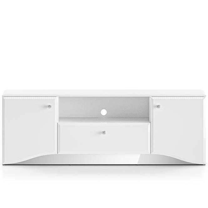 TV stolík Glamour 03 Lesklá biela