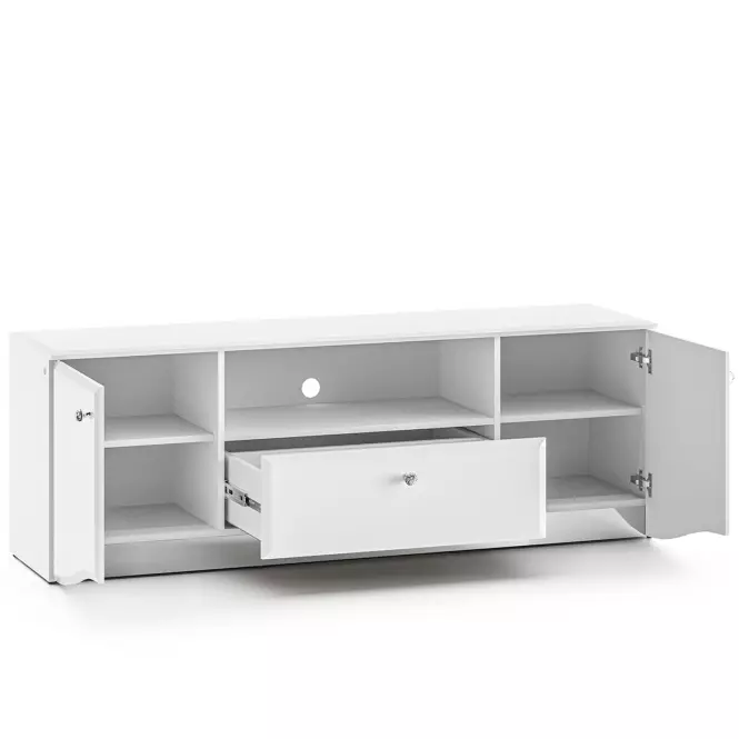 TV stolík Glamour 03 Lesklá biela,4