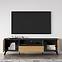 TV stolík Toscania 06 Dub Dune/Čierny popol/sklo,6