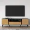 TV stolík Toscania 06 Dub Dune/jaseň čierny/sklo,8