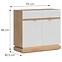 Komoda Milton ML02 dub crem torro biela,2
