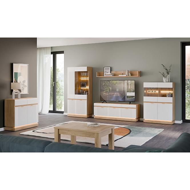 Komoda Milton ML02 dub crem torro biela,8