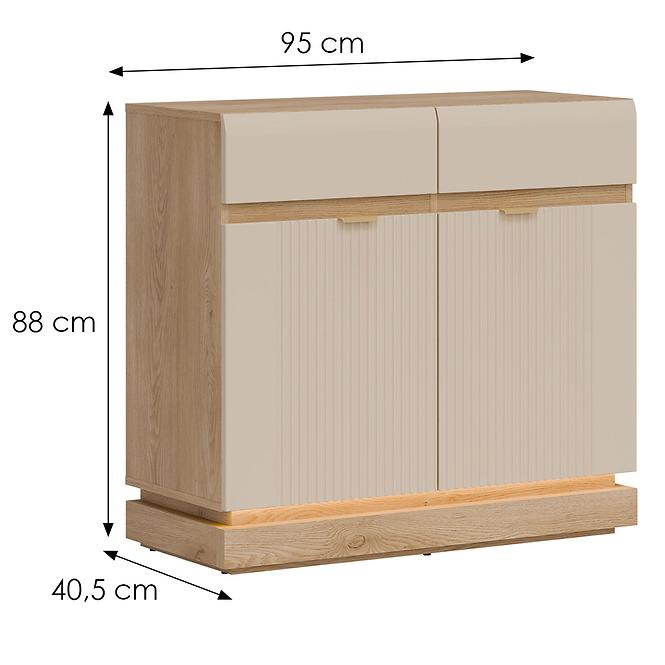 Komoda Milton ML02 dub crem torro kremona,2