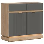 Komoda Milton ML02 dub crem torro sivý