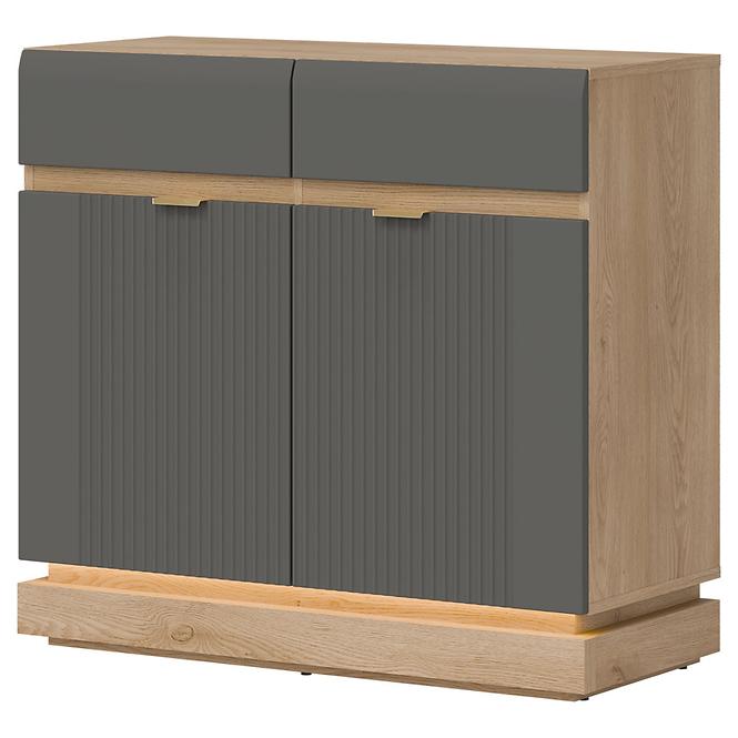 Komoda Milton ML02 dub crem torro sivý,4