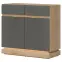 Komoda Milton ML02 dub crem torro sivý,4