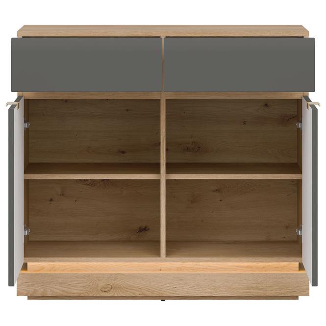 Komoda Milton ML02 dub crem torro sivý,6