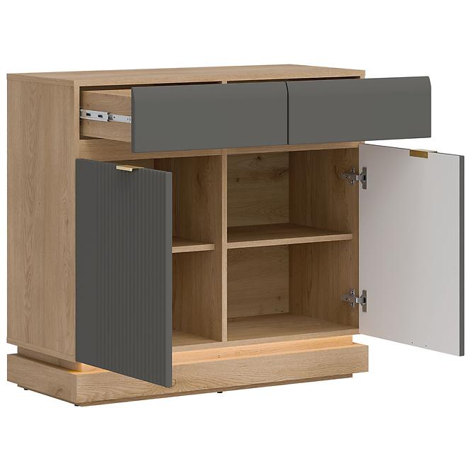Komoda Milton ML02 dub crem torro sivý,7