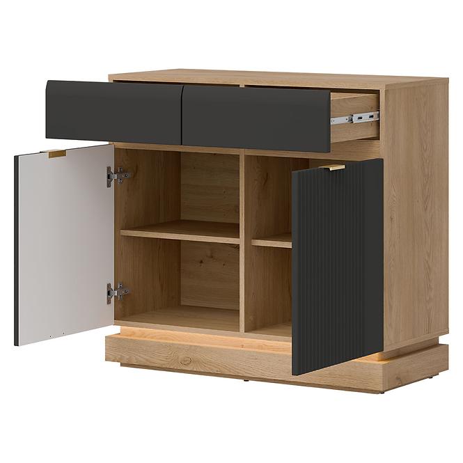 Komoda Milton ML02 dub crem torro antracit