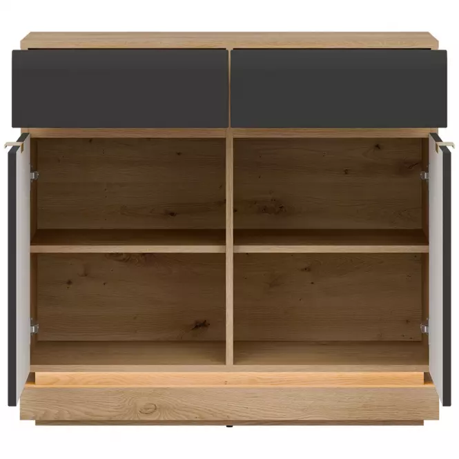 Komoda Milton ML02 dub crem torro antracit