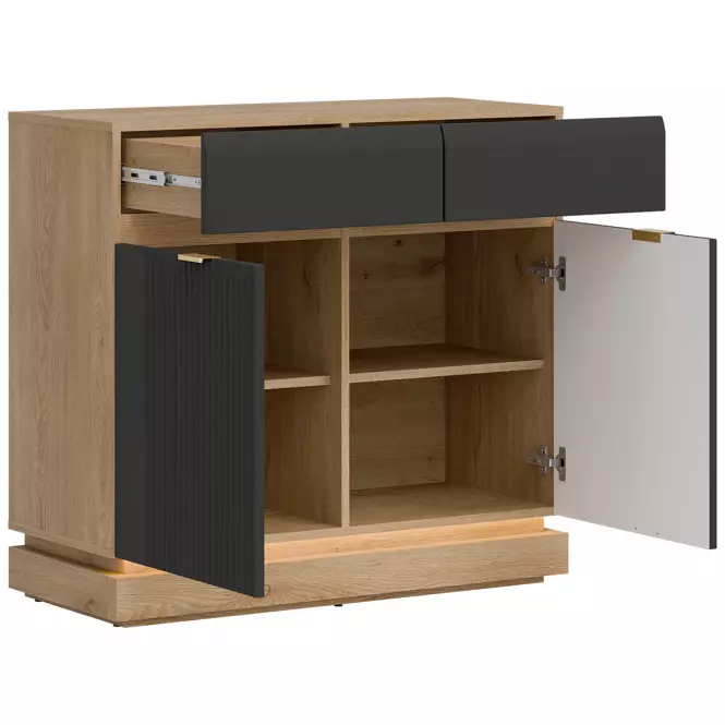 Komoda Milton ML02 dub crem torro antracit