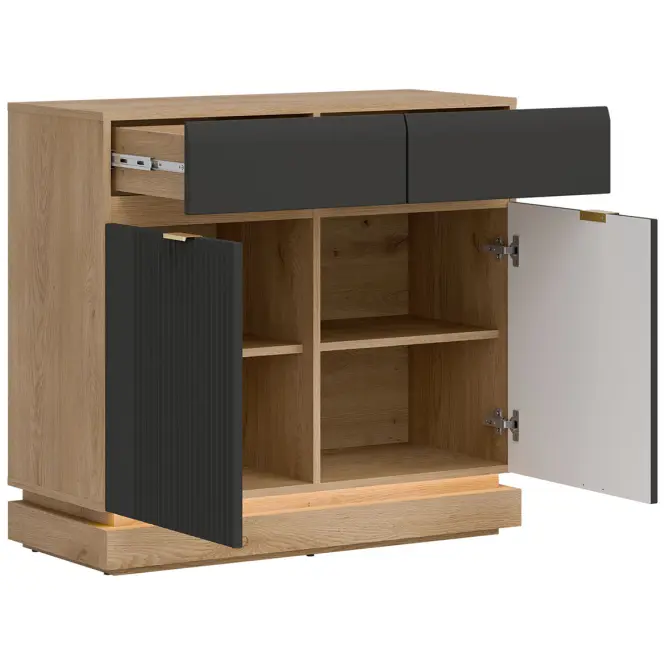 Komoda Milton ML02 dub crem torro antracit,7