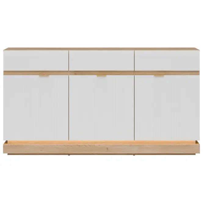 Komoda Milton ML03 dub crem torro biela,3