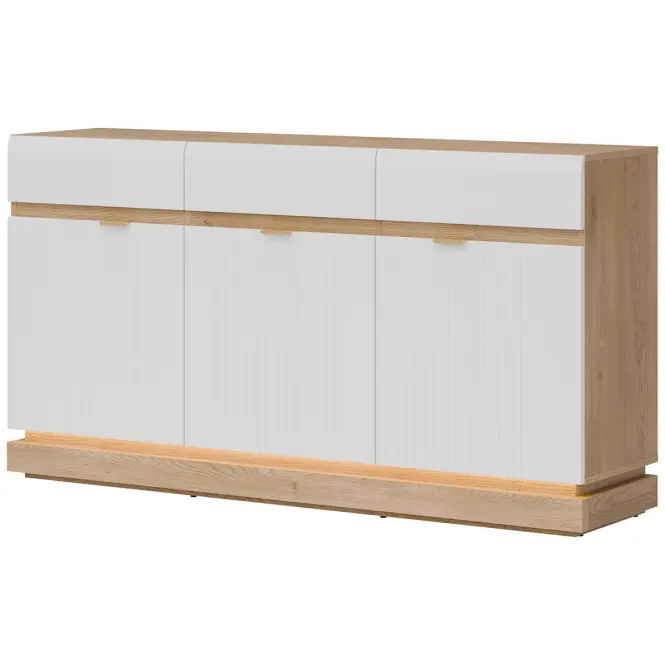 Komoda Milton ML03 dub crem torro biela,4