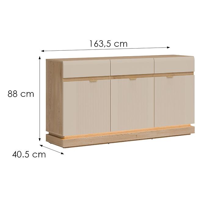 Komoda Milton ML03 dub crem torro kremona,2