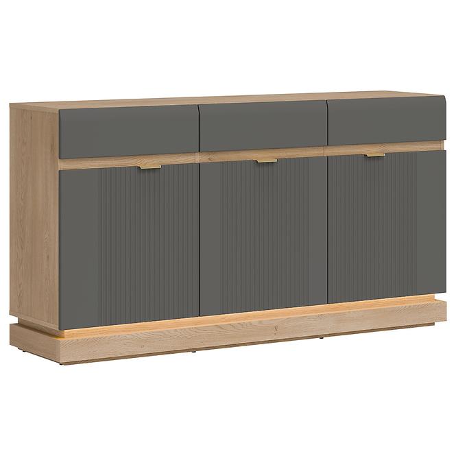 Komoda Milton ML03 dub crem torro sivý