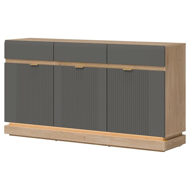 Komoda Milton ML03 dub crem torro sivý,4