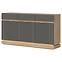 Komoda Milton ML03 dub crem torro sivý,4