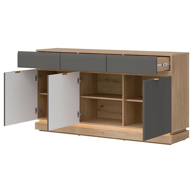 Komoda Milton ML03 dub crem torro sivý,5