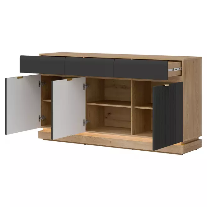 Komoda Milton ML03 dub crem torro antracit