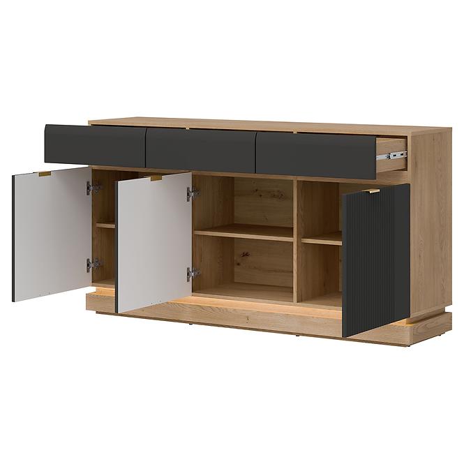 Komoda Milton ML03 dub crem torro antracit