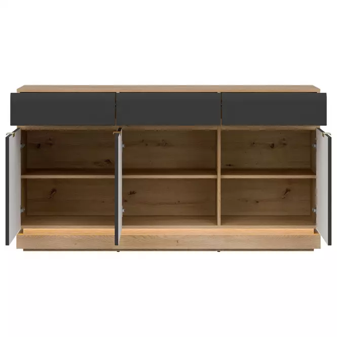 Komoda Milton ML03 dub crem torro antracit
