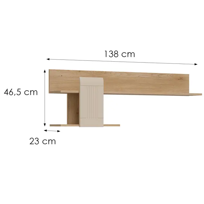Polička Milton ML10 Cashmere