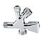 Rohový ventil Kombi 3/8” x 1/2” x 3/4” CHROM