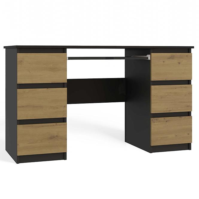 Písací stôl Kuba Antracit/Artisan Antracit,3