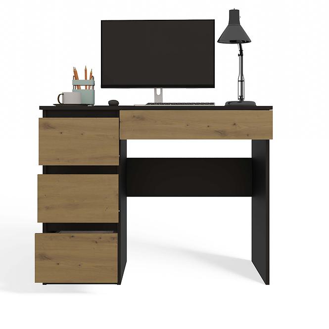 Písací stôl Mijas Vľavo Antracit/Artisan Antracit,5