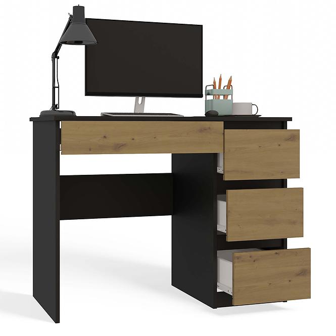 Písací stôl Mijas Vpravo Antracit/Artisan Antracit,4