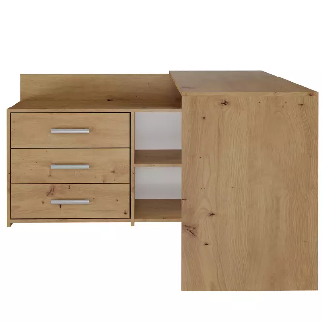 Rohový písací stôl  Dany Artisan Antracit