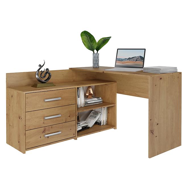 Rohový písací stôl  Dany Artisan Antracit