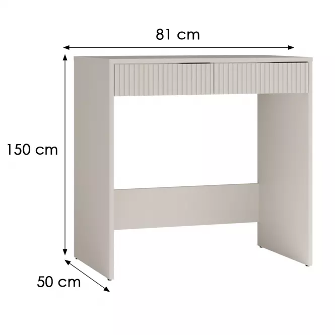 Toaletný stolík Marina 2s Slim Kašmír