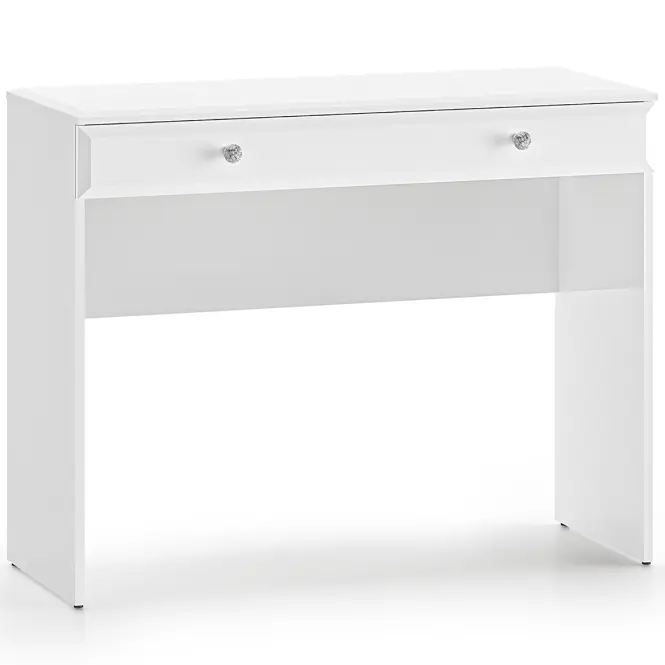 Toaletný stolík Glamour 0501 Lesklá biela