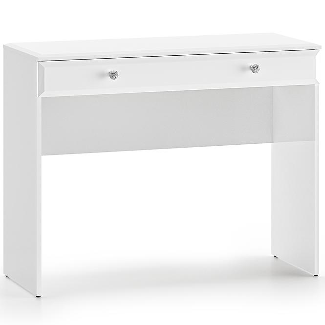 Toaletný stolík Glamour 0501 Lesklá biela