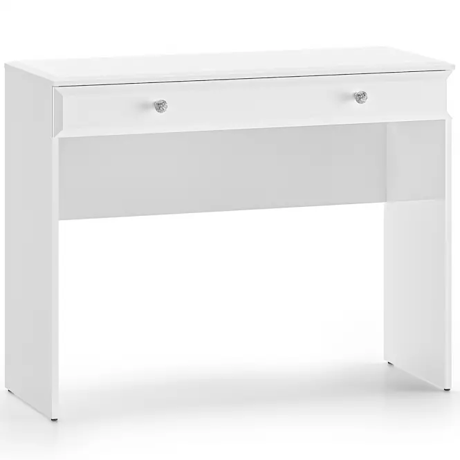 Toaletný stolík Glamour 0501 Lesklá biela