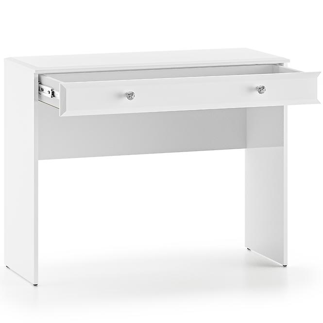 Toaletný stolík Glamour 0501 Lesklá biela,4