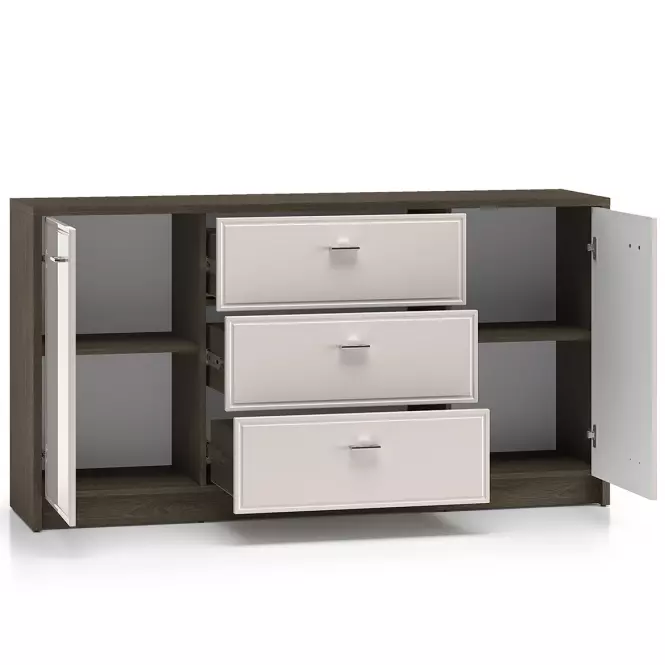 36LG+SYS.AVANTE 04 KOMODA DĄB WINDMILL DARK/CASHMERE